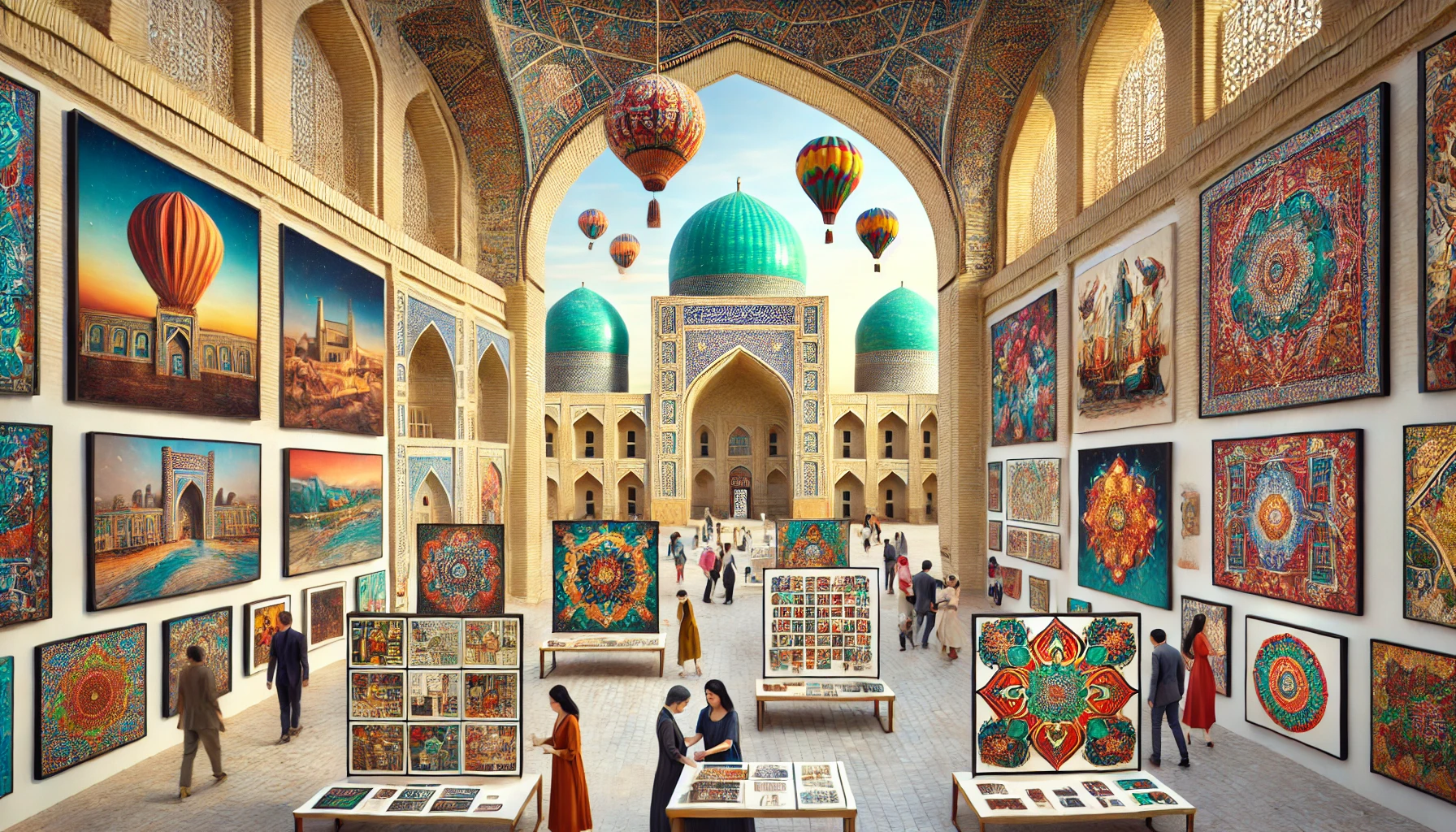 تستضيف بخارى البينالي الافتتاحي، لتعرض أعمال الفنانين العالميين والمحليين